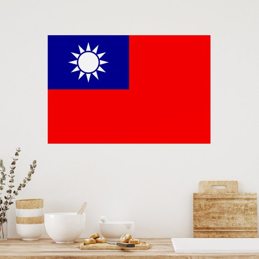 Vlag van Taiwan Poster (Keuken)