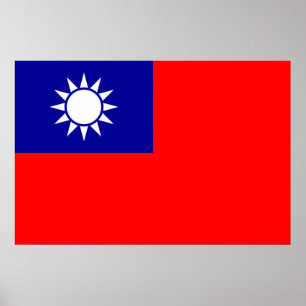Vlag van Taiwan Poster