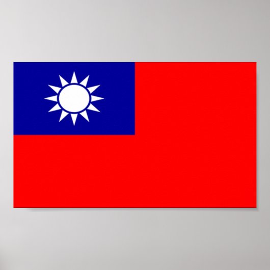Vlag van Taiwan Poster (Voorkant)