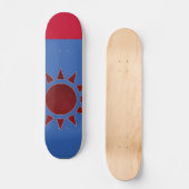 Vlag van Taiwan Red Sun Skateboard (Voorkant)