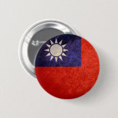 Vlag van Taiwan Ronde Button 5,7 Cm (Voorkant /achterkant)