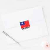 vlag van Taiwan Ronde Sticker (Envelop)