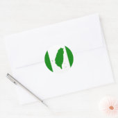 Vlag van Taiwan Ronde Sticker (Envelop)