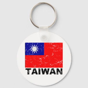 vlag van Taiwan Sleutelhanger