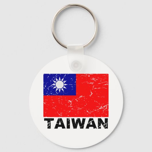 vlag van Taiwan Sleutelhanger (Voorkant)