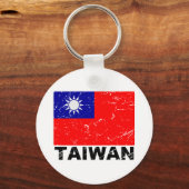  vlag van Taiwan Sleutelhanger (Voorkant)