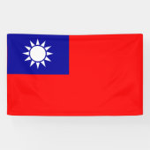 Vlag van Taiwan Spandoek (Horizontaal)