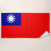 Vlag van Taiwan Strandlaken (Voorkant)