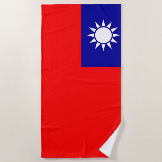 Vlag van Taiwan Strandlaken (Voorkant)