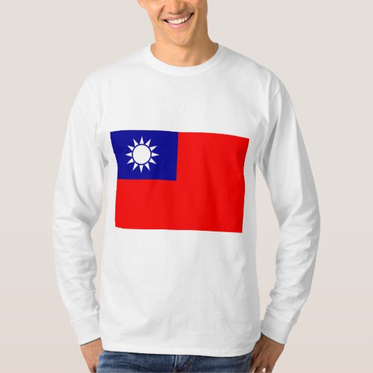 Vlag van Taiwan T-shirt (Voorkant)