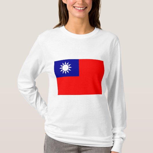 Vlag van Taiwan T-shirt (Voorkant)