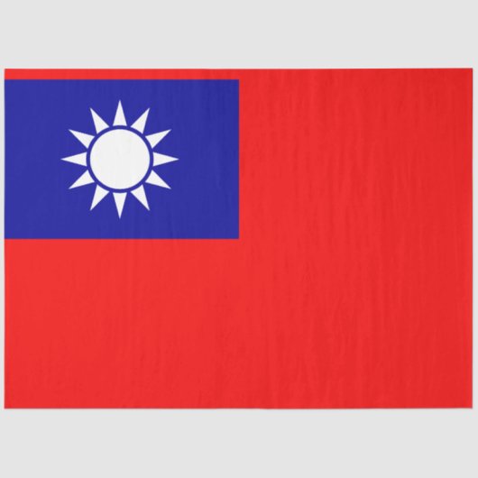Vlag van Taiwan Tissuepapier (Voorkant)