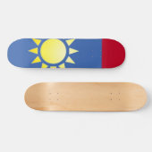 Vlag van Taiwan Yellow Sun Skateboard (Horizontaal)