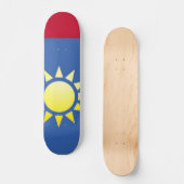 Vlag van Taiwan Yellow Sun Skateboard (Voorkant)