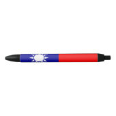 Vlag van Taiwan Zwarte Inkt Pen (Voorkant)