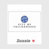 Vlag van Tallahassee, Florida, VS Sticker (Vel)