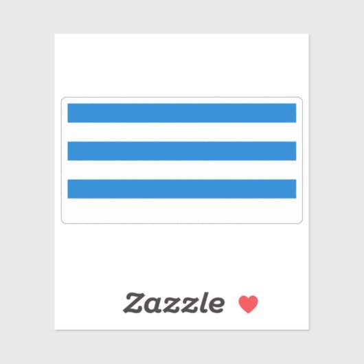 Vlag van Tallinn, Estland Sticker (Vel)