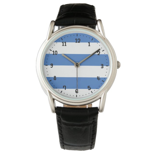 Vlag van Tallinn, Estland Wristwatch Horloge (Voorkant)