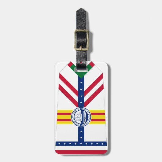 Vlag van Tampa, Bagagelabel van Florida (Voorkant verticaal)