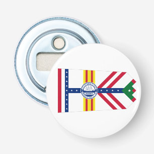 Vlag van Tampa, flessenopener van Florida Button Flesopener