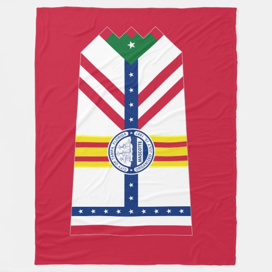Vlag van Tampa, Florida Fleece Blanket Deken (Voorkant)