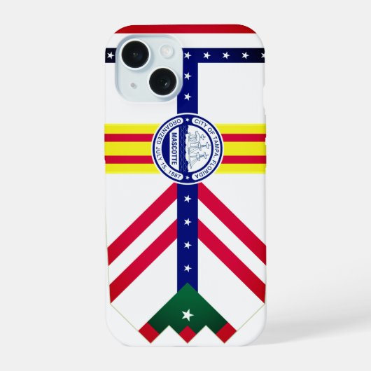 Vlag van Tampa (Florida) iPhone 15 Case (Achterkant)