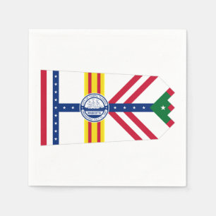 Vlag van Tampa, Florida Napkins Servet