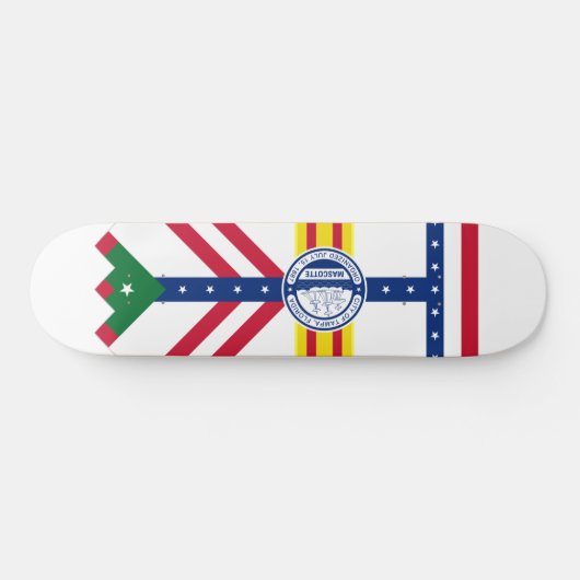 Vlag van Tampa, Florida Persoonlijk Skateboard (Horizontaal)