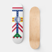 Vlag van Tampa, Florida Persoonlijk Skateboard (Voorkant)