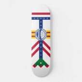 Vlag van Tampa, Florida Persoonlijk Skateboard (Voorkant)