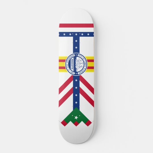Vlag van Tampa, Florida Persoonlijk Skateboard (Voorkant)