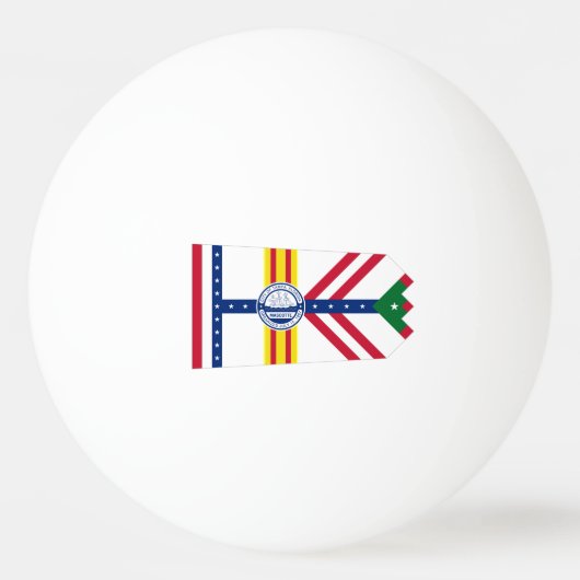 Vlag van Tampa, Florida Ping Pong Ball (Voorkant)
