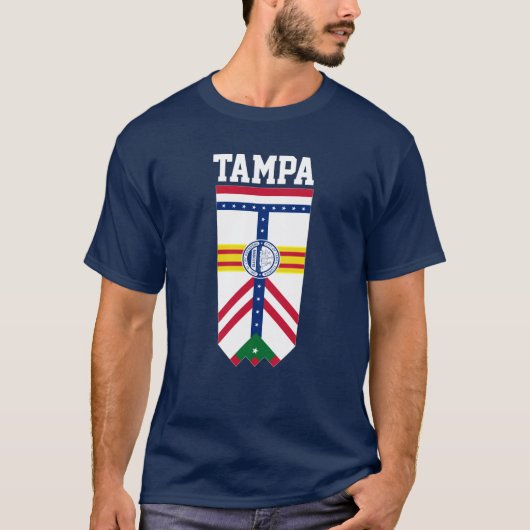 Vlag van Tampa, Florida T-shirt (Voorkant)