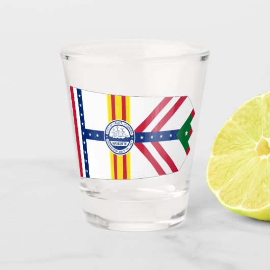 vlag van Tampa Shot Glas (Voorkant)