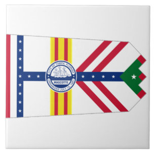 vlag van Tampa Tegeltje