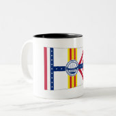 vlag van Tampa Tweekleurige Koffiemok (Voorkant links)
