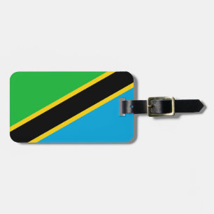 Vlag van Tanzania Bagagelabel