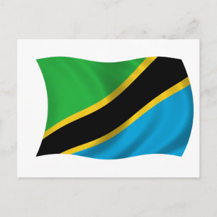 Vlag van Tanzania Briefkaart