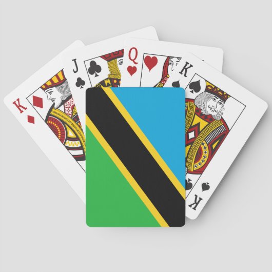 Vlag van Tanzania Pokerkaarten (Achterkant)
