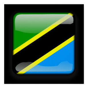 Vlag van Tanzania Poster