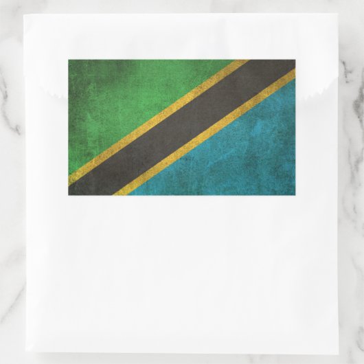  vlag van Tanzania Rechthoekige Sticker (Tas)