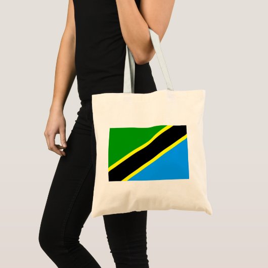 Vlag van Tanzania Tote Bag (Voorkant (product))