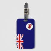 Vlag van Tasmania Bagagelabel (Voorkant (verticaal))