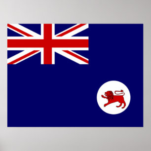 Vlag van Tasmania Poster