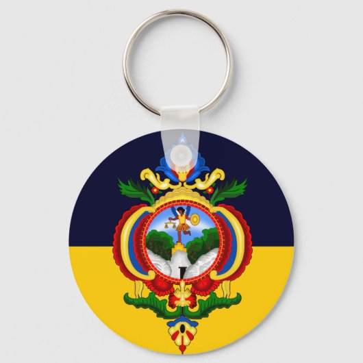 Vlag van Tegucigalpa, Honduras Sleutelhanger (Voorkant)