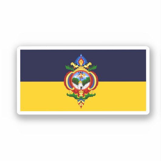 Vlag van Tegucigalpa, Honduras Sticker (Voorkant)