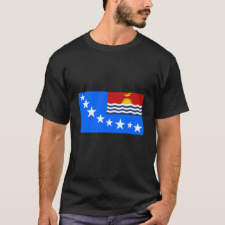 Vlag van Teinainano Urban Council Zuid-Tarawa Kiri T-shirt