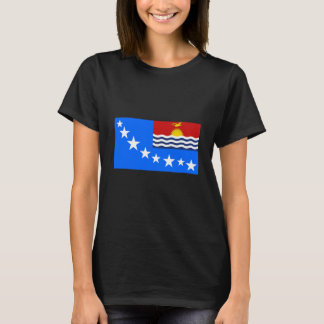 Vlag van Teinainano Urban Council Zuid-Tarawa Kiri T-shirt