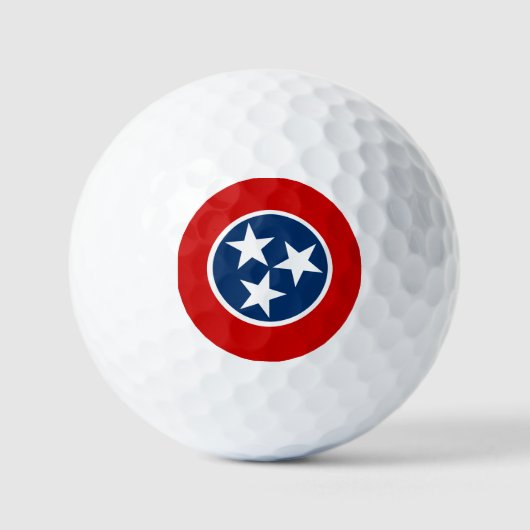 Vlag van Tennessee Golfballen (Voorkant)