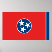 Vlag van Tennessee Poster (Voorkant)